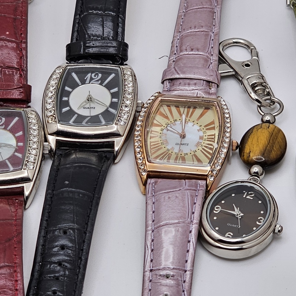 Avon Lot of 10 Various Women's Fashion Watches Stainless Steel Backs - Picture 3 of 8